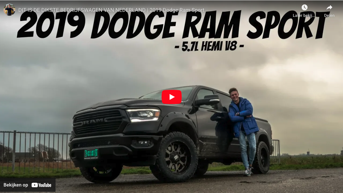Proefrit 2019 Ram 1500 Sport door Sem Meijer